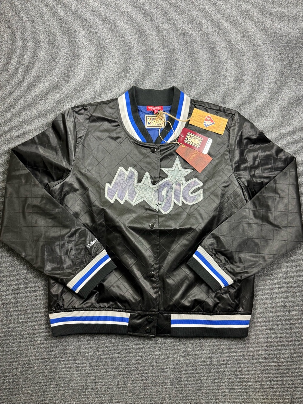 Mitchell & Ness Orlando Magic 75th Anniversary Women's XL Jacket Black 7064
